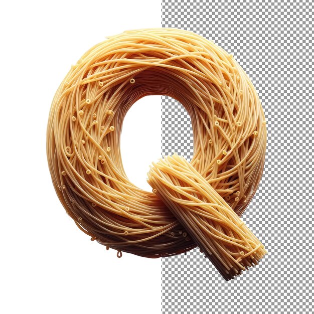 Satisfy your visual cravings spaghetti letters on a png background