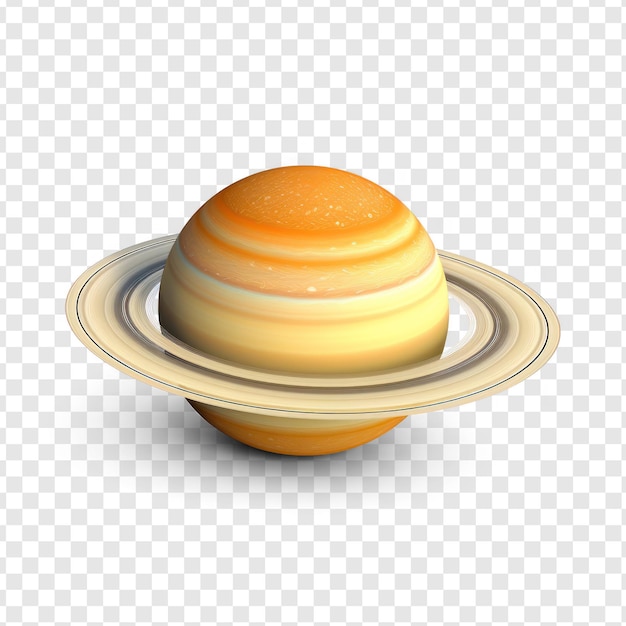 PSD saturn on transparency background psd