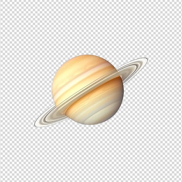 PSD saturn on transparent background