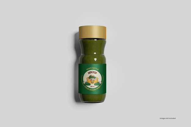 Sauce bottle mockup