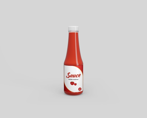 Sauce bottle mockup