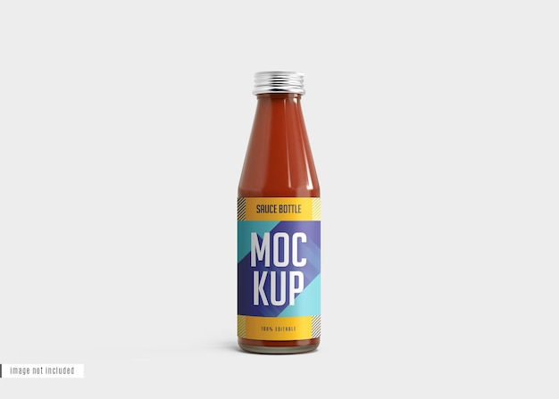 Sauce bottle mockup