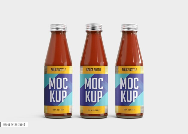 Sauce bottle mockup