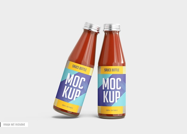 Sauce bottle mockup