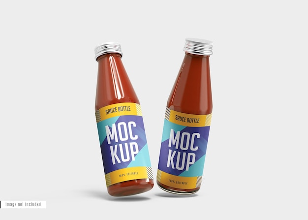 Sauce bottle mockup