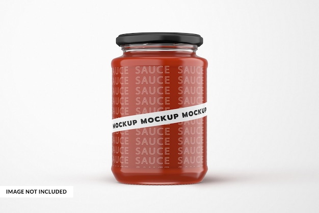 Sauce Jar Mockup