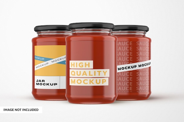 Saus Jar Label Mockup