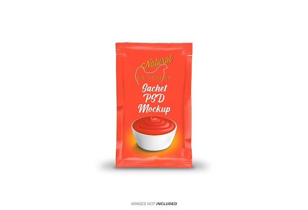 Saus sachet mockup