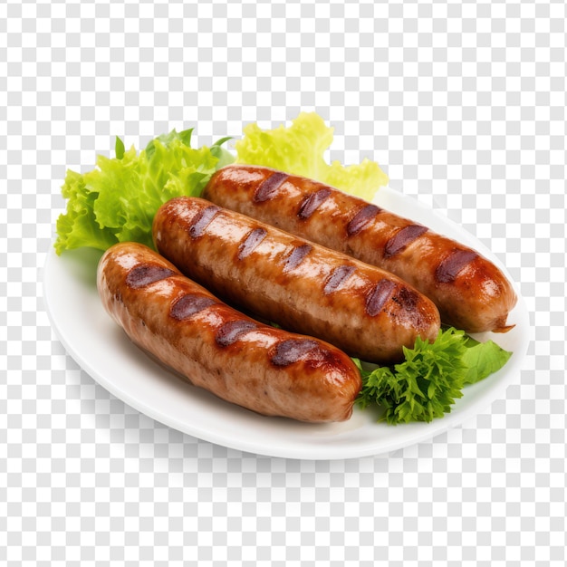 Sausage on transparency background psd