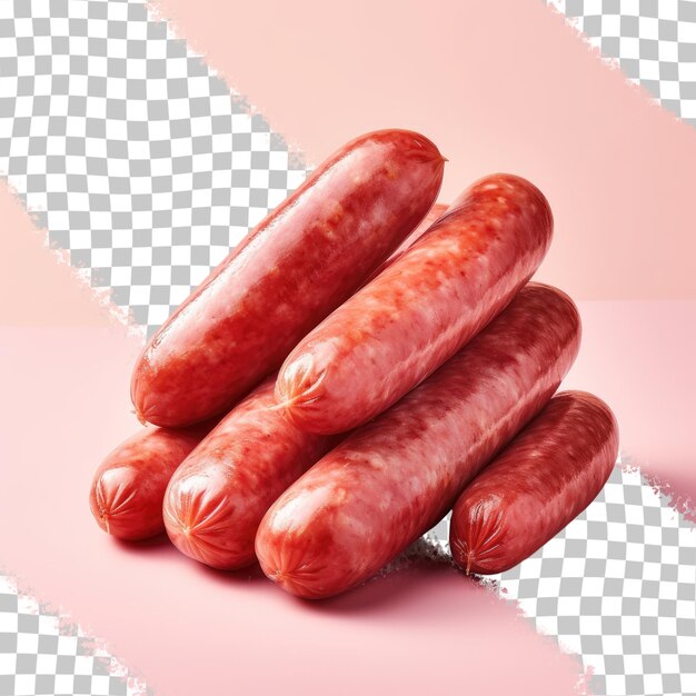 PSD sausage on transparent background