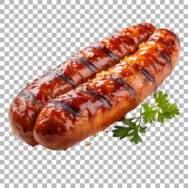 PSD sausage on transparent background