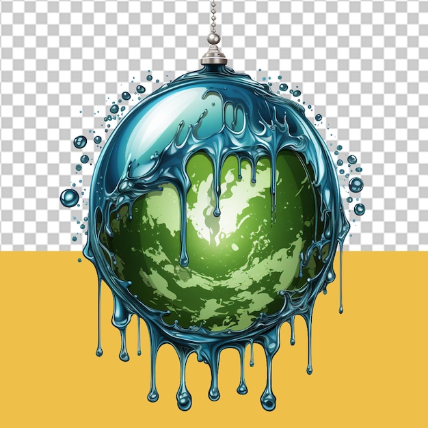 PSD save the earth png illustration