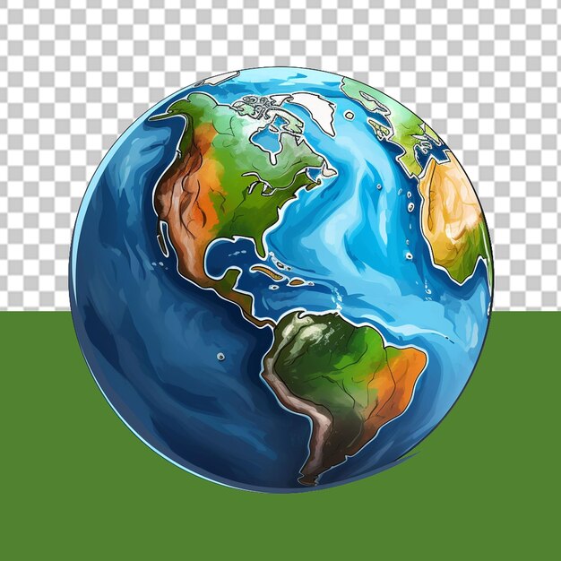 PSD salvare la terra illustrazione png