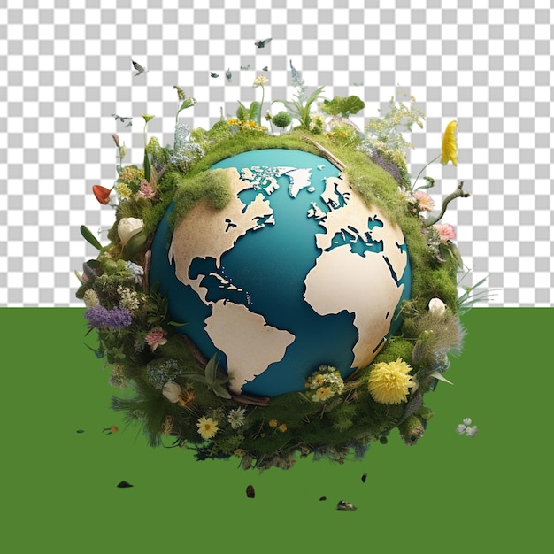 PSD salvare la terra illustrazione png