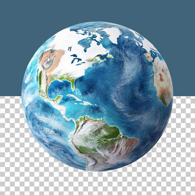 PSD save the earth png illustration