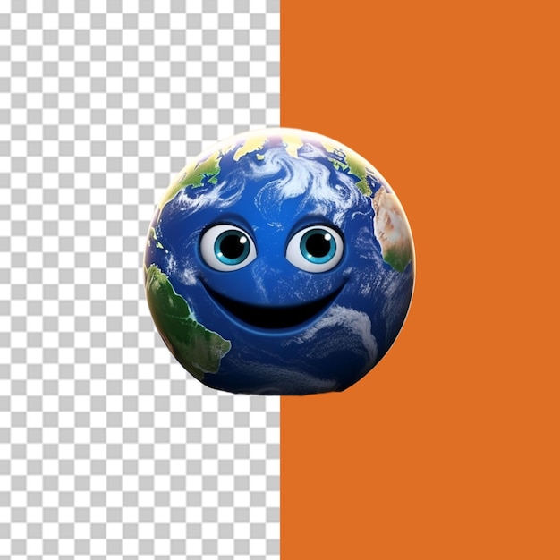 PSD save the earth png illustration