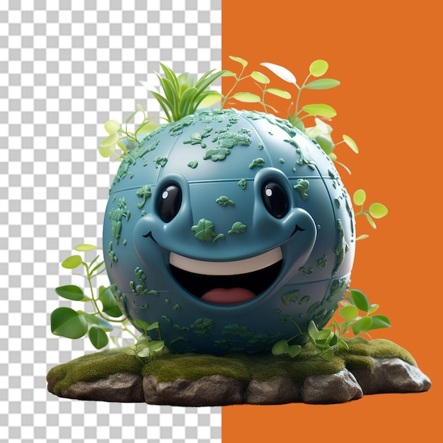 PSD save the earth png illustration