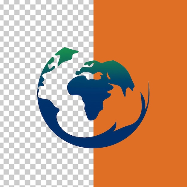 PSD salva la terra png illustrazione