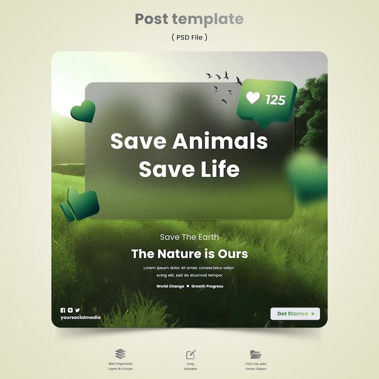 PSD save environment poster