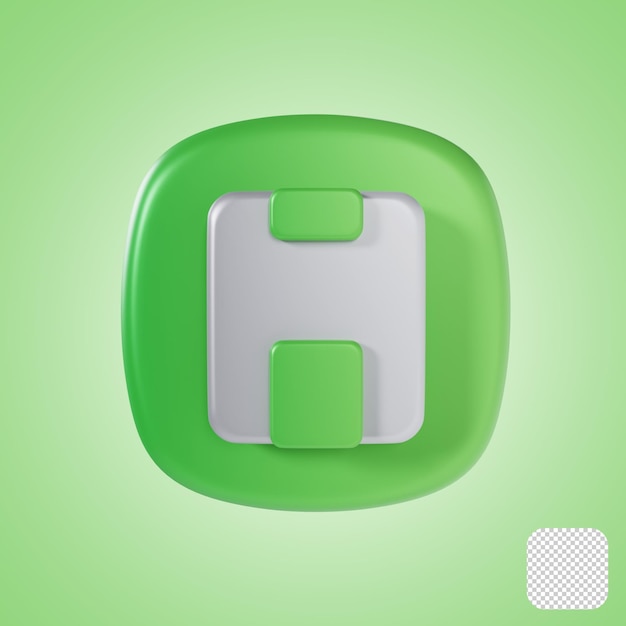 Save mobile app 3d icon