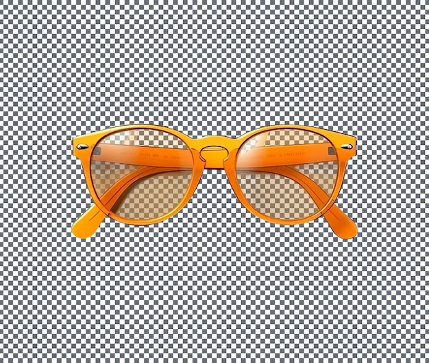 PSD saved eyes in summer sun glasses isolated transparent background