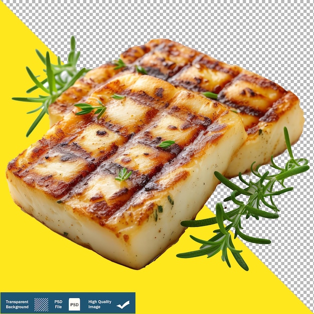 PSD savory halloumi transparent background png psd