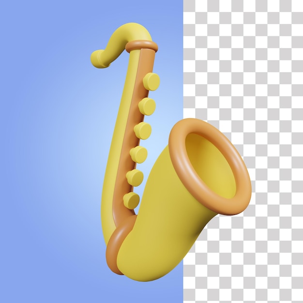 Saxophone 3d icon