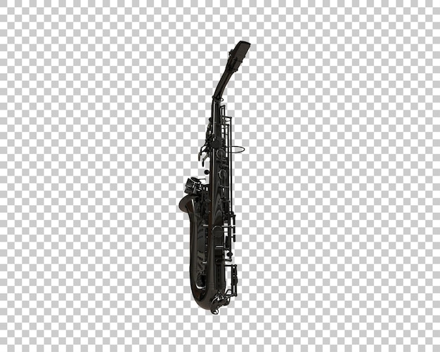 PSD saxophone isolated on background 3d rendering illustration