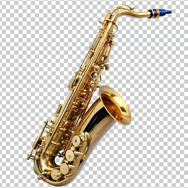 PSD saxophone isolated on transparent background