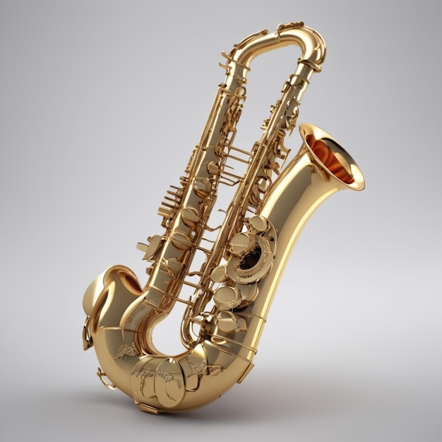 PSD saxophone psd on a white background