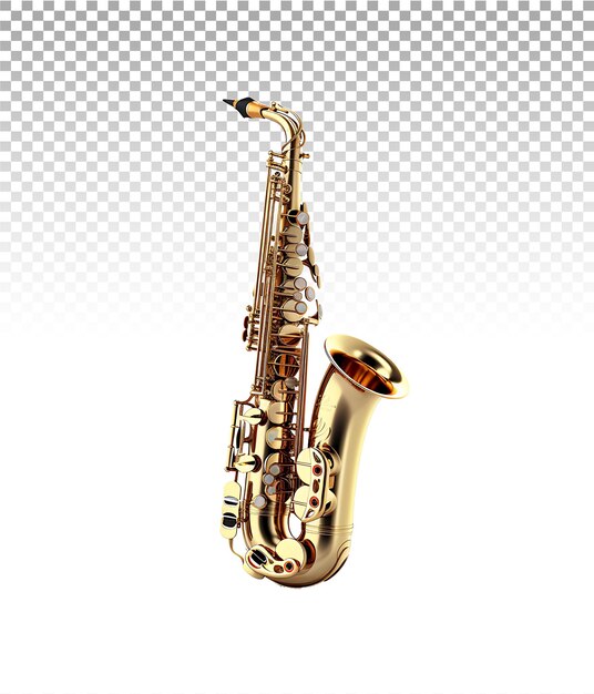 PSD saxophone with no background for seamless integration