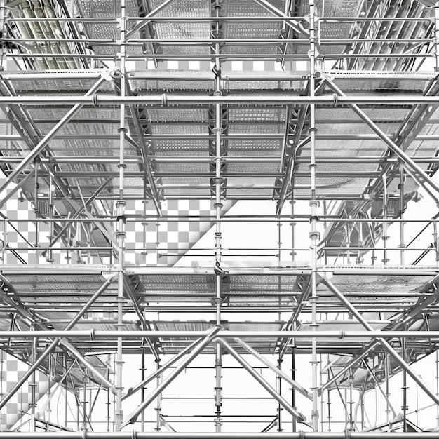 PSD scaffolding isolated on transparent background