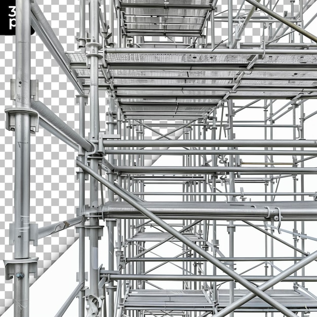 PSD scaffolding isolated on transparent background