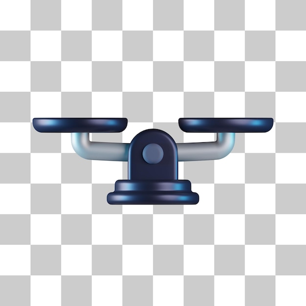 Scale balance 3d icon