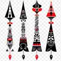 PSD scandinavian tomte with traditional folk patterns borderline tattoo line ink art ideas concept cnc