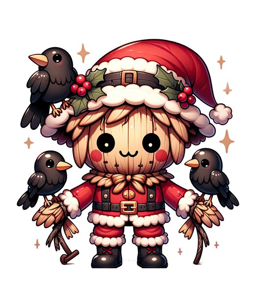 PSD scarecrow farm christmas