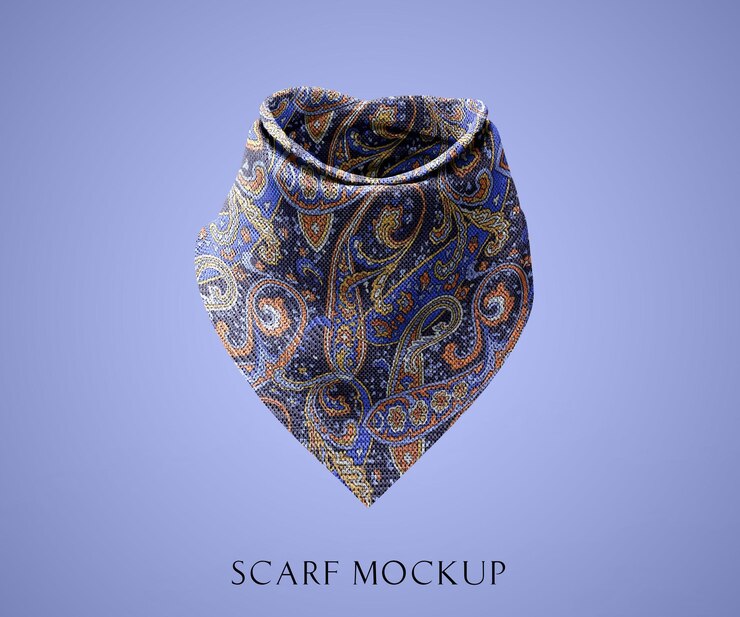 PSD scarf mockup