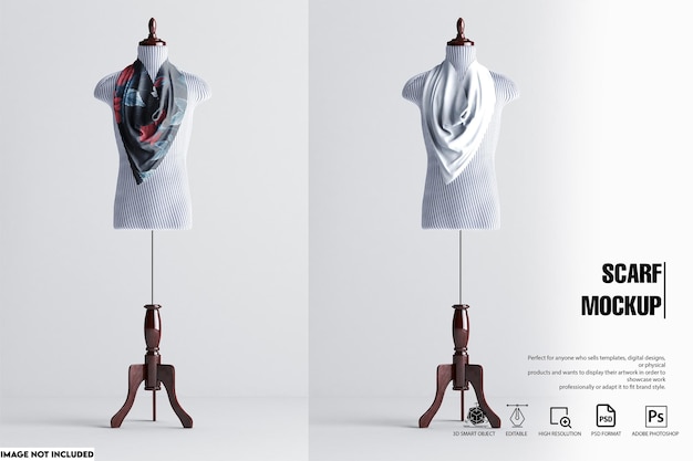 PSD scarf mockup