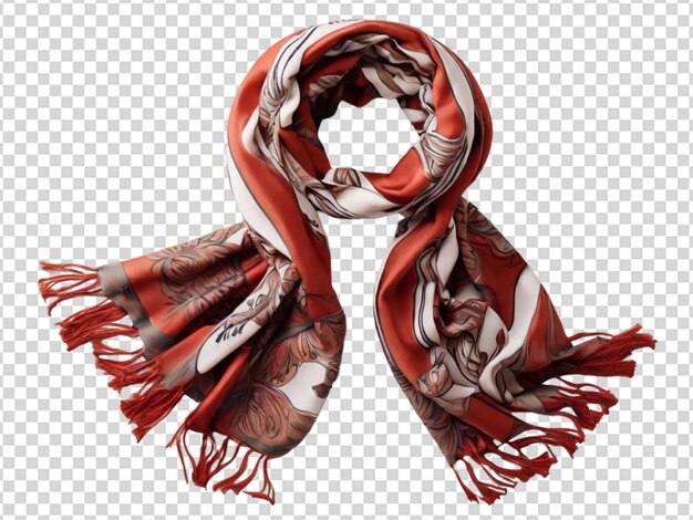 PSD scarf on transparent background