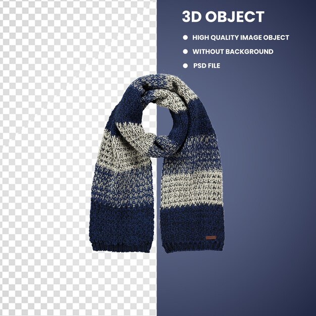 PSD scarf wool cap