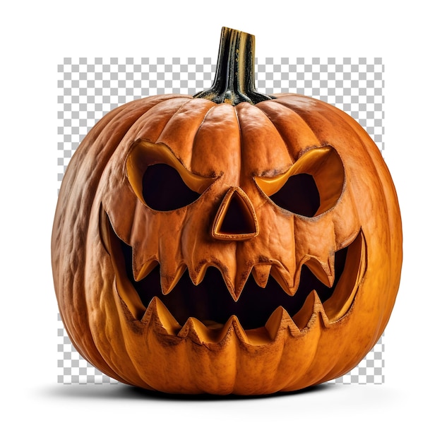 Jackolantern psd di zucca intagliata spaventosa