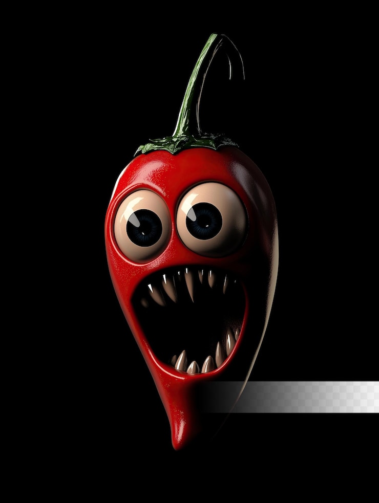 PSD scary chili pepper