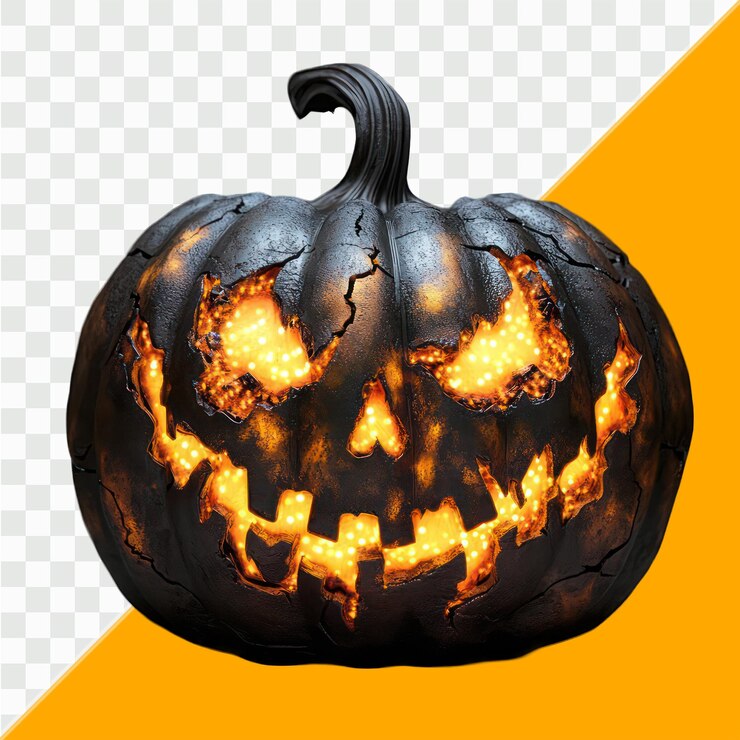 PSD scary halloween pumpkin