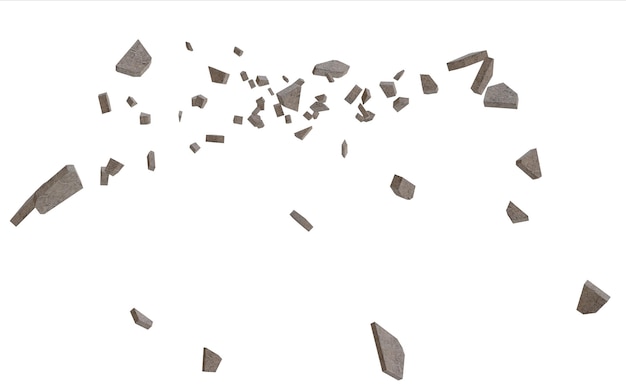 Scattered Debris Realistic Depiction of Fragments