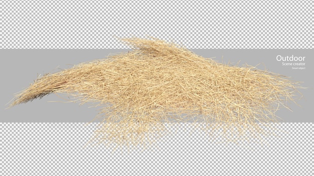 scattered straw