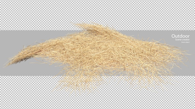 Scattered straw