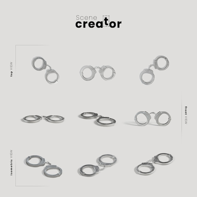 PSD scene creator carnival handcuffs