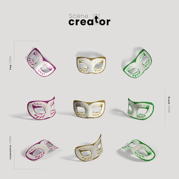 Scene creator carnival mask