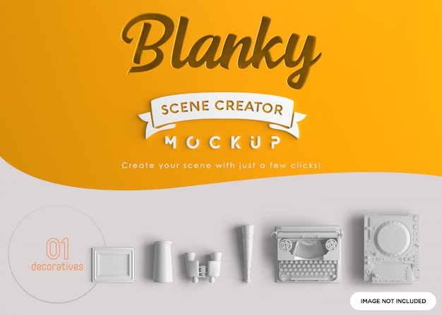 PSD scene creator mockup