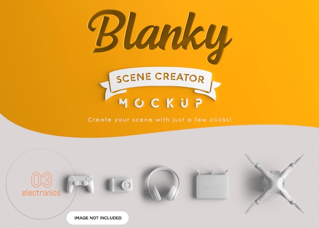 PSD mockup creatore di scene